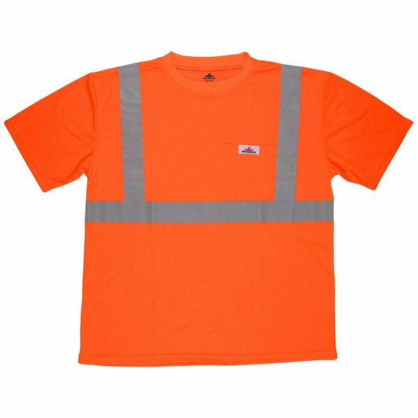 Mcr Safety Garments, CL2 TShirt, Birdeye, Wicking, Orang S STSCL2MOS